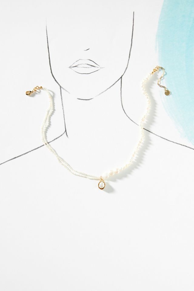 Ornate Pearl Choker Necklace #2