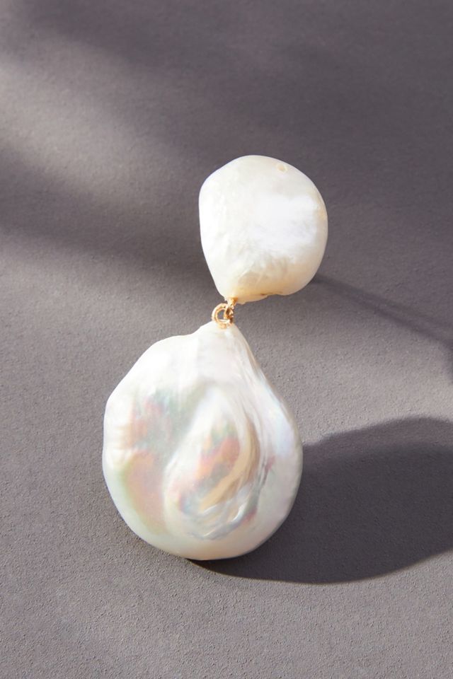 Double Pearl Drop Earrings #1