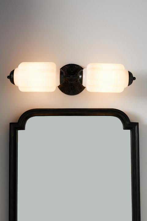 The Eloise Scallop Milk Glass Vanity Sconce Wall Light