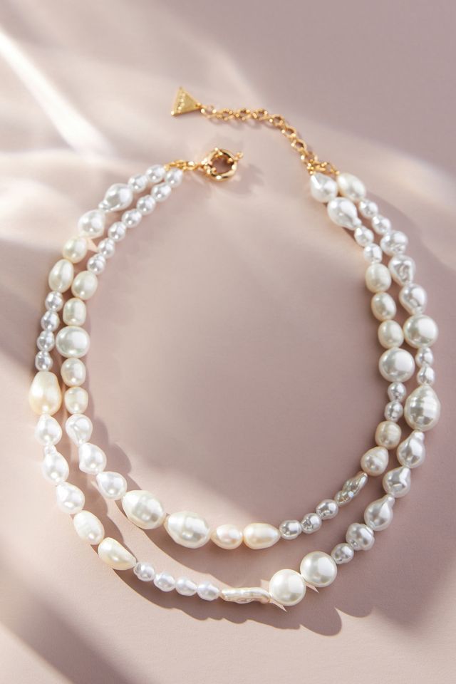 Double Strand Pearl Necklace | Anthropologie