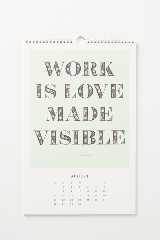 Rifle Paper Co. Inspirational Quotes 2022 Wall Calendar #2