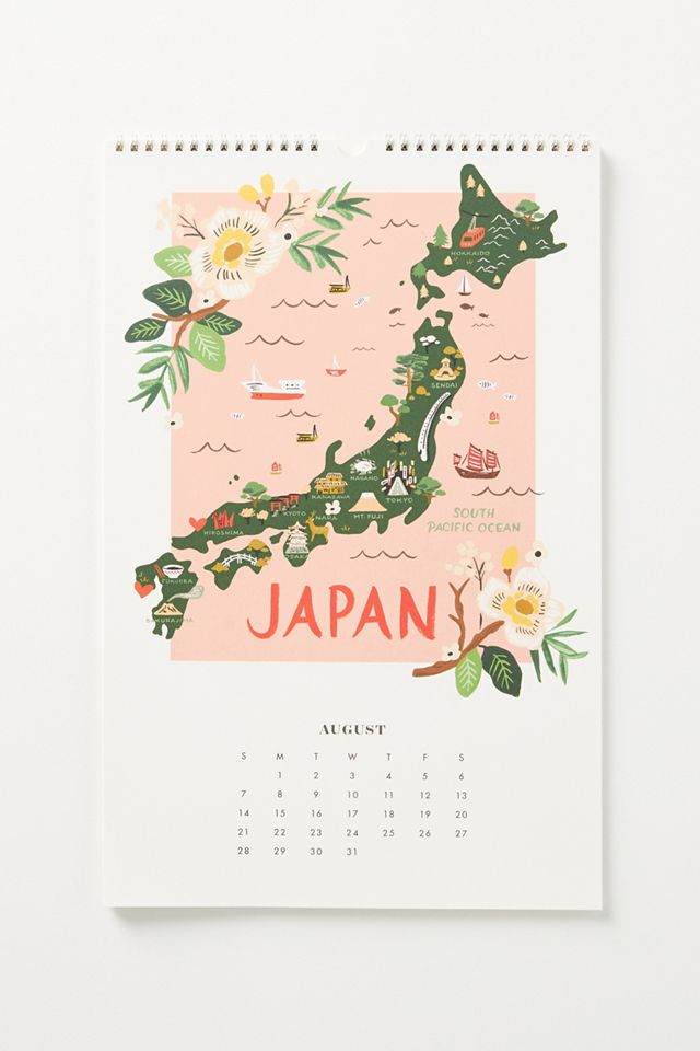 Rifle Paper Co. World Traveler 2022 Wall Calendar #2
