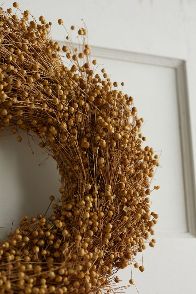 Dried Flax Wreath #2
