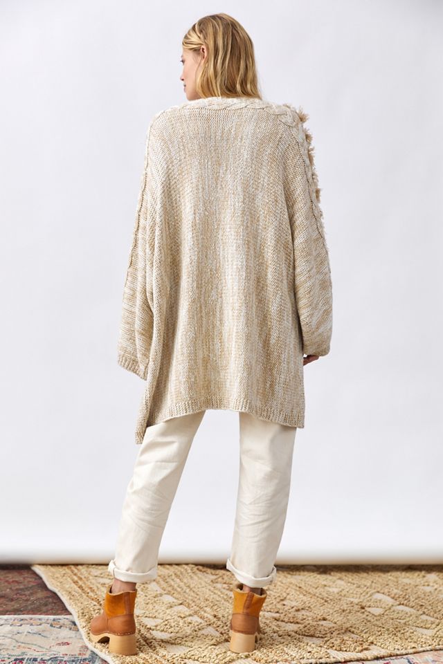 Braided-Sleeve Cardigan #2