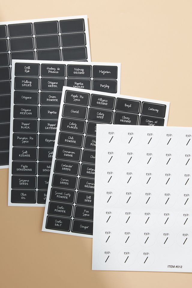 Neat Method Spice Jar Label Set