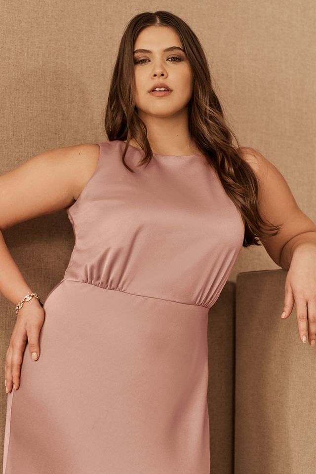 Beckett Satin Charmeuse Maxi Dress #6