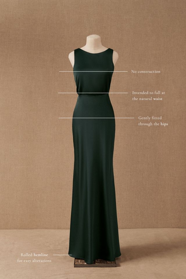 Beckett Satin Charmeuse Maxi Dress #7