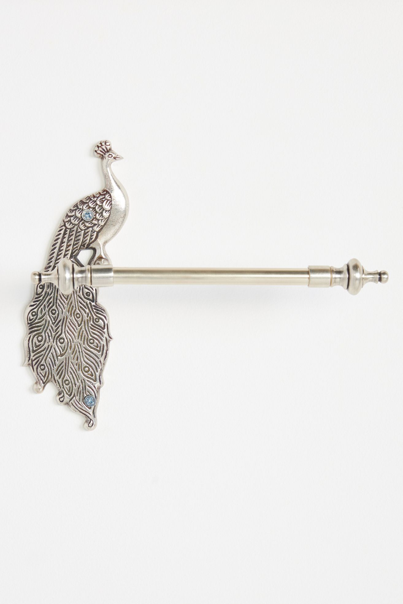 Ida Peacock Toilet Paper Holder - Silver, One Size