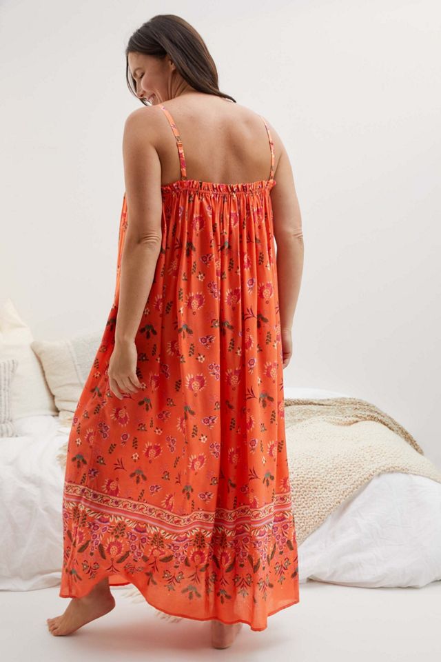 Quilted Floral Maxi Dress #6