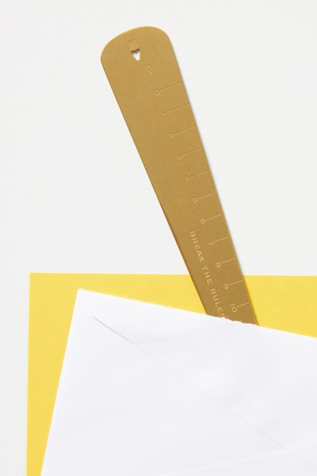 Brass Ruler Letter Opener #1