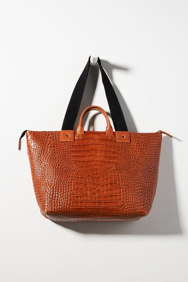 Clare V. Le Zip Sac Leather Tote Bag | Anthropologie