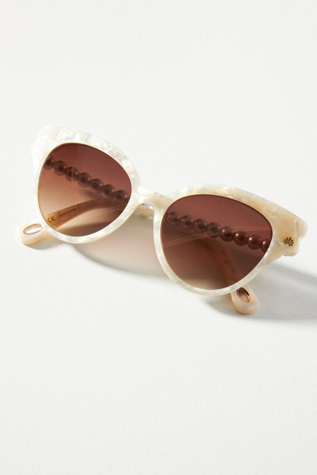 Lele Sadoughi Lara Wide Cat-Eye Sunglasses