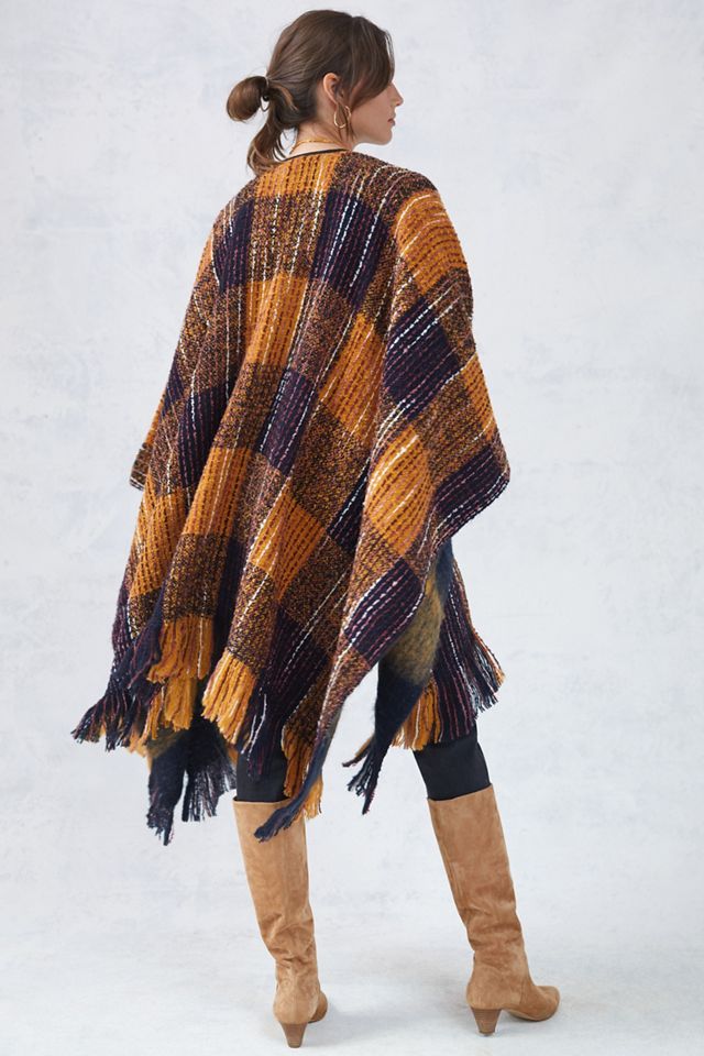 Brushed Plaid Reversible Cardigan #2
