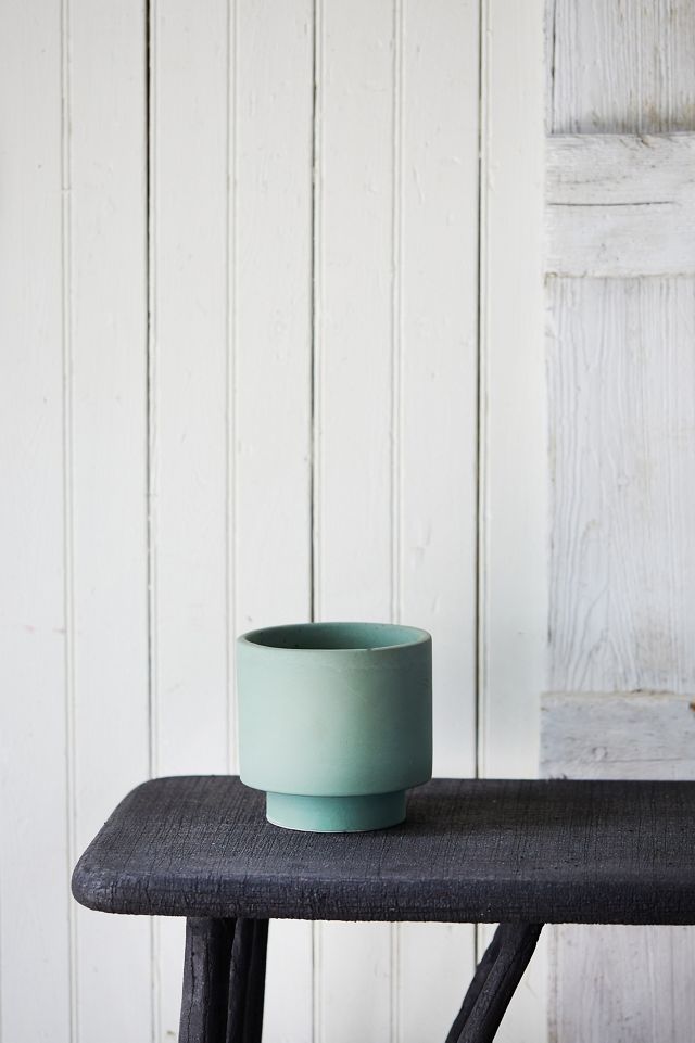 Footed Cylinder Cearmic Planter #1