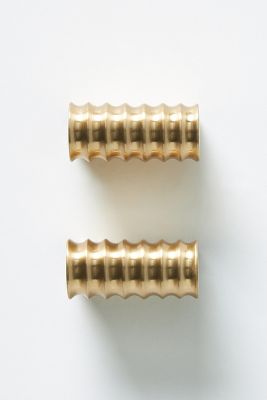 Set of 2 Francoise Knobs en Brown taille: S chez - Anthropologie - Modalova