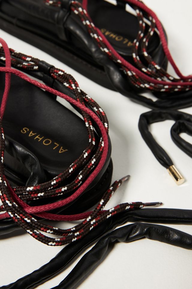 Alohas Lace-Up Platform Sandals #5