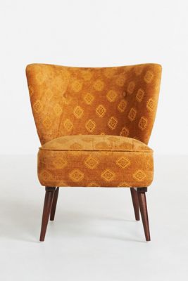 Carmen Jacquard-Woven Petite Accent Chair