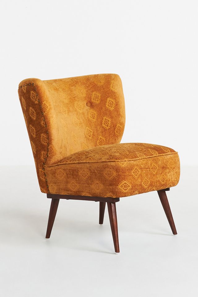 Carmen Jacquard-Woven Petite Accent Chair #1
