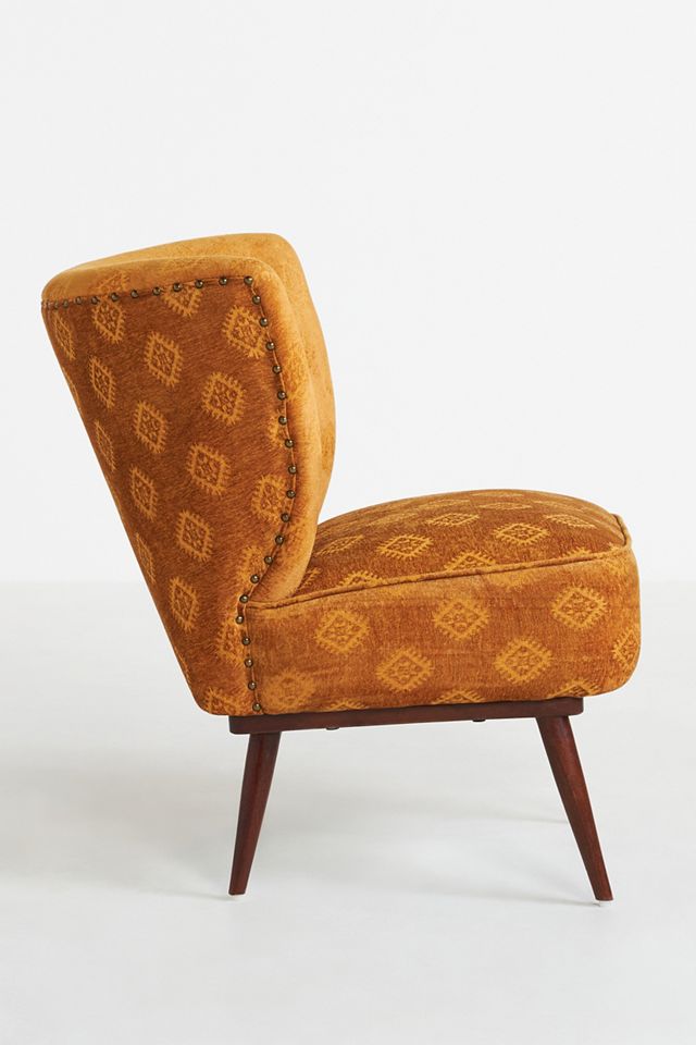 Carmen Jacquard-Woven Petite Accent Chair #2
