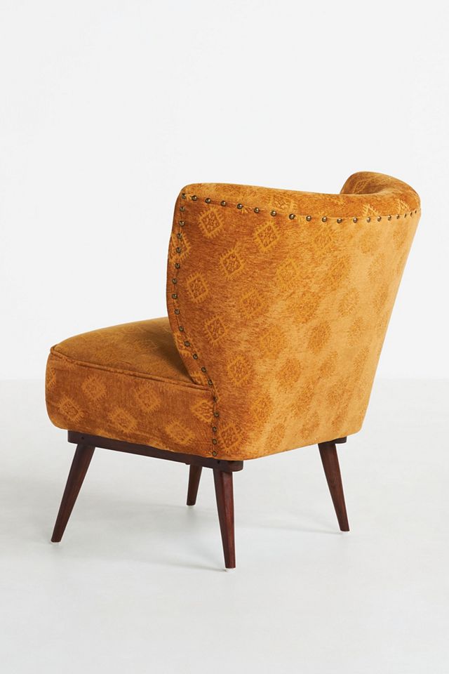 Carmen Jacquard-Woven Petite Accent Chair #3