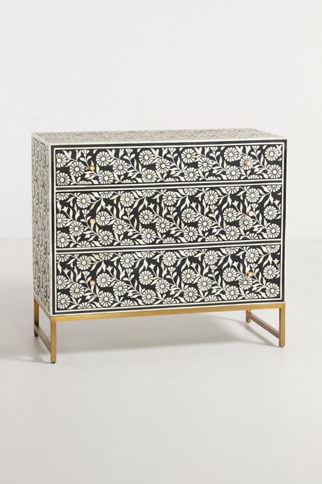 Lalita Inlay Three-Drawer Dresser #1
