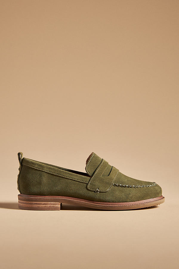 Kelsi Dagger Brooklyn,kelsi Dagger Kelsi Dagger Brooklyn Lens Suede Loafers In Green