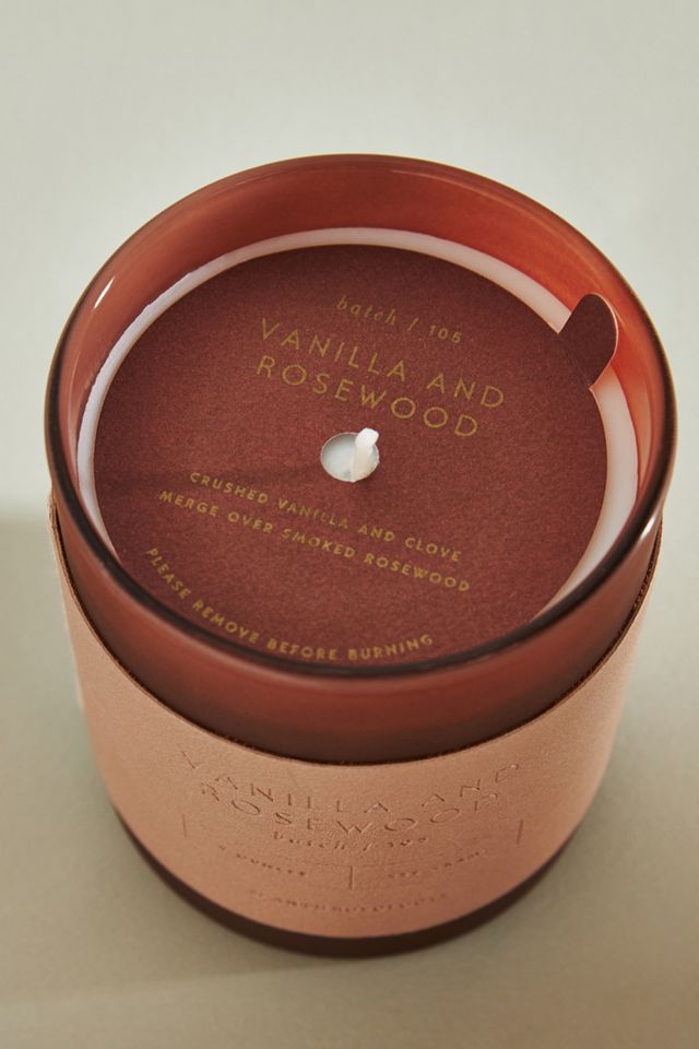 Oxford Leather Band Glass Candle #3