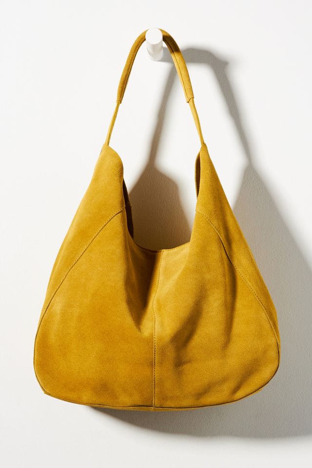 Suede slouch cheap shoulder bag