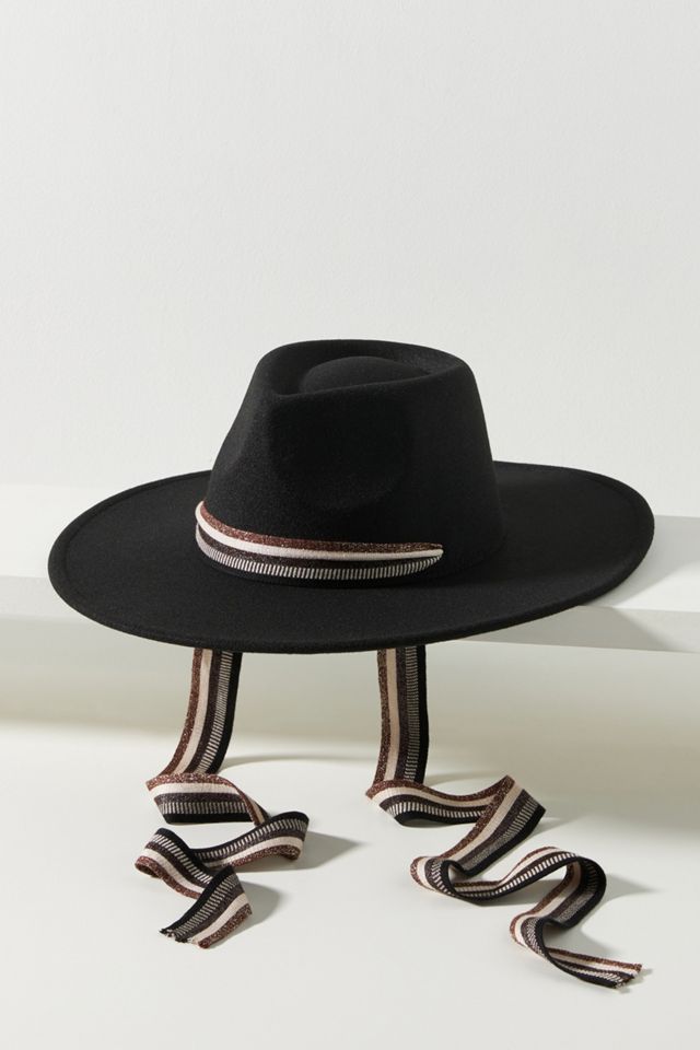 Ribbon-Trimmed Wool Rancher | Anthropologie display picture 1