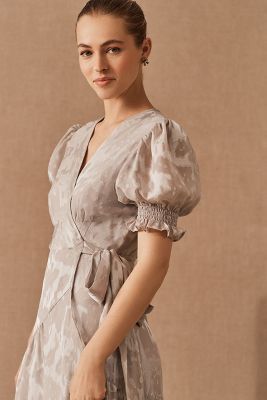 biscayne ruffle wrap dress