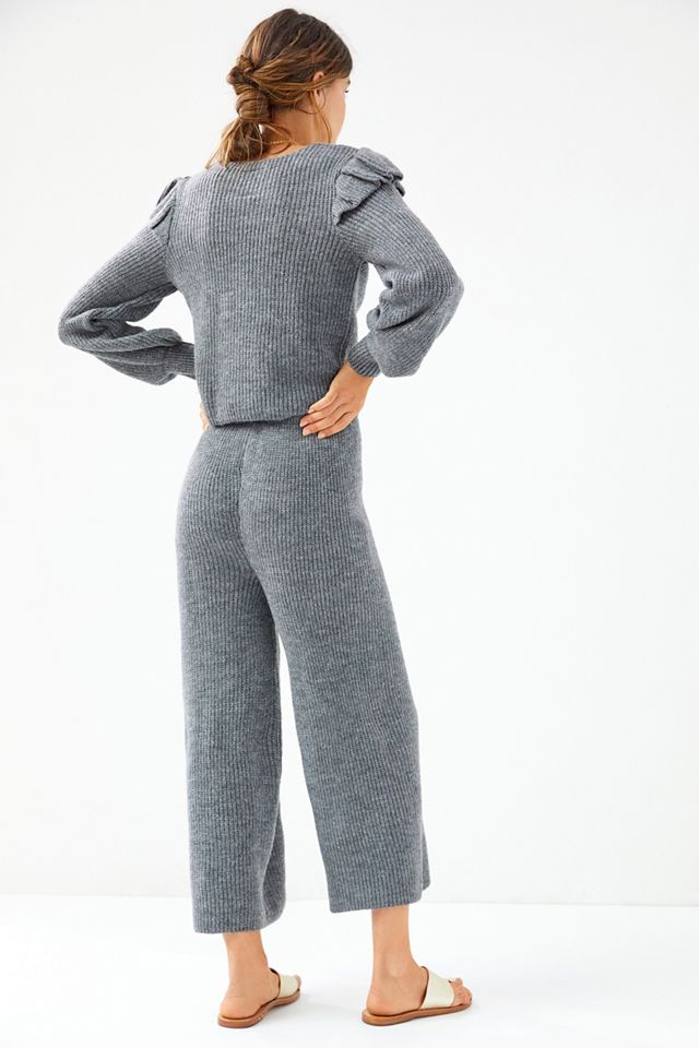 Daily Practice by Anthropologie Ruffled Knit Lounge Set #3