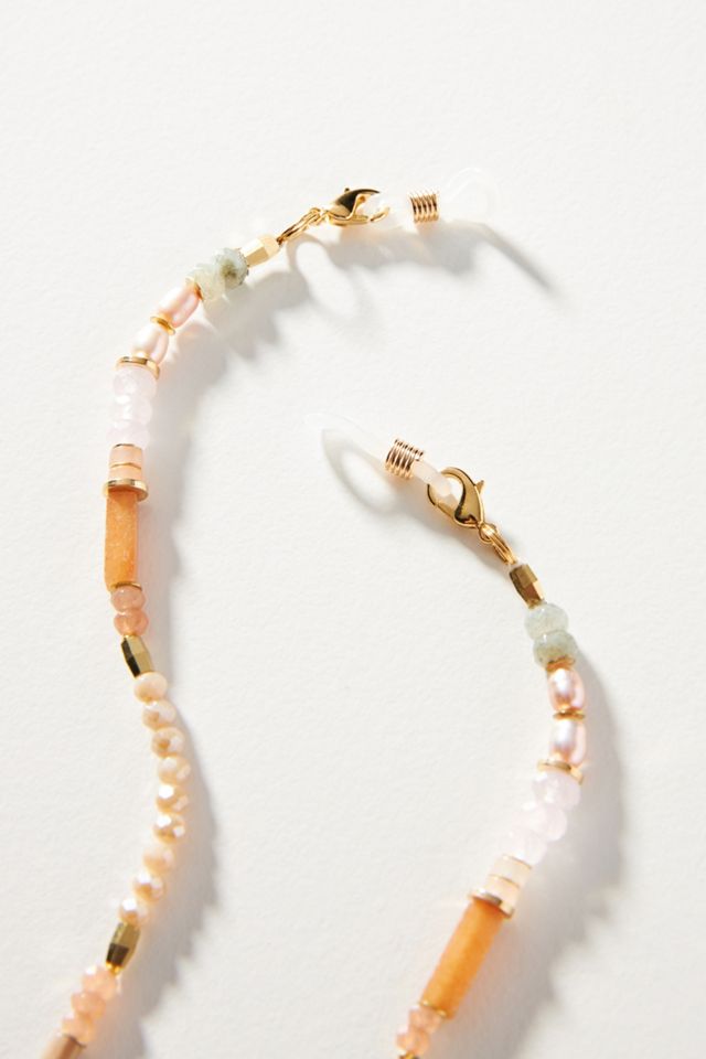 Sonnenbrillen-Kette mit Perlen #2