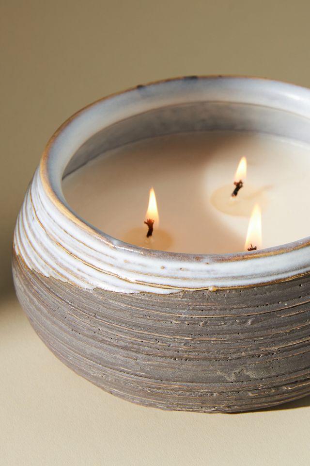 Amber Lewis for Anthropologie Ribbed Ceramic Candle #4
