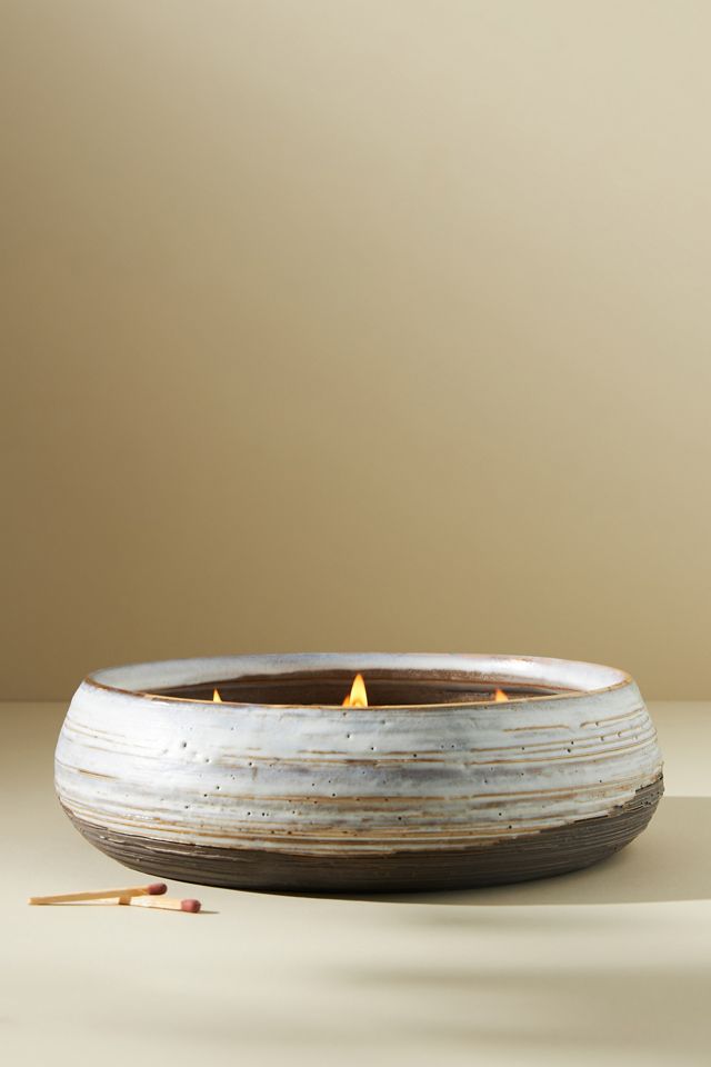 Amber Lewis for Anthropologie Ribbed Ceramic Candle #5