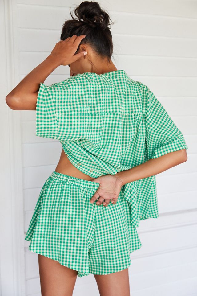 Gingham Three-Piece Lounge Set #2