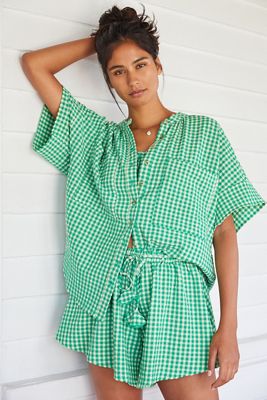 Gingham Three-Piece Lounge Set