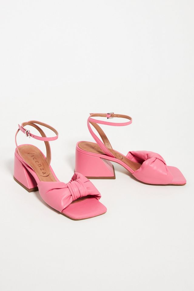 Puffy Knotted Heeled Sandals #1