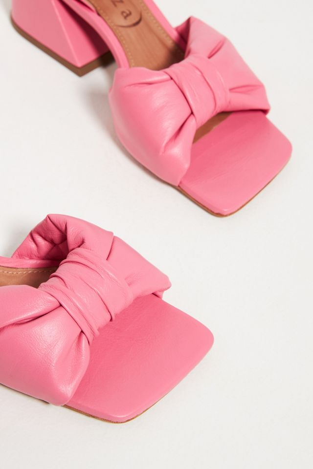 Puffy Knotted Heeled Sandals #3