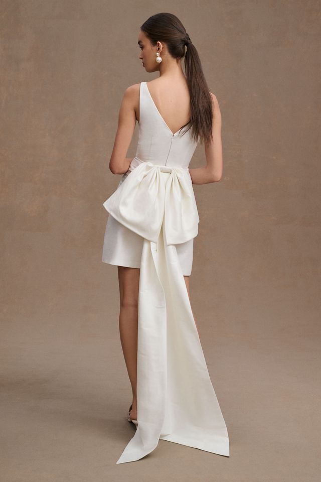 Sachin & Babi Archie V-Neck Back-Bow Mini Dress #2