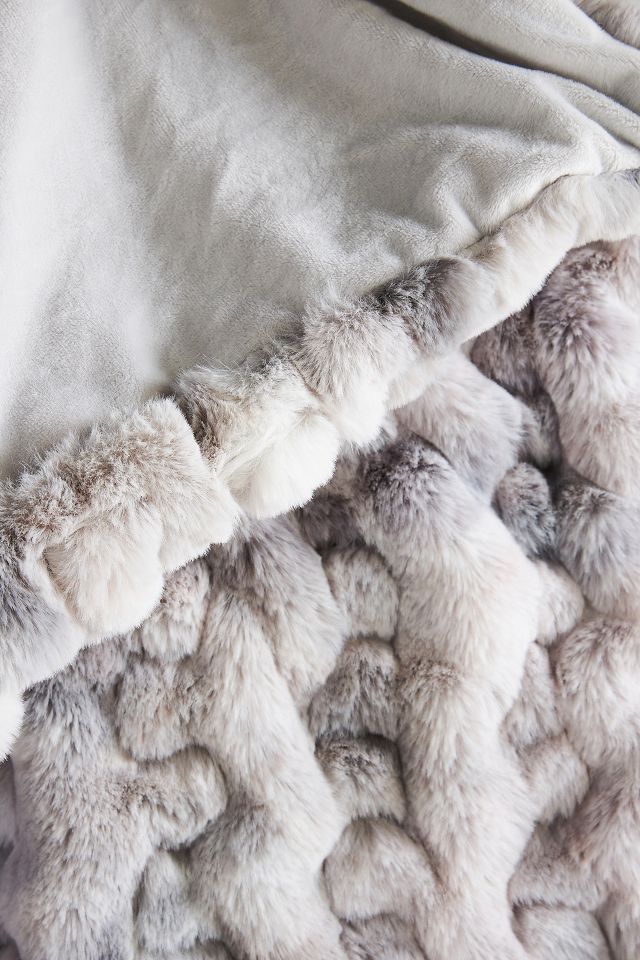 Anthropologie offers faux fur throw blanket