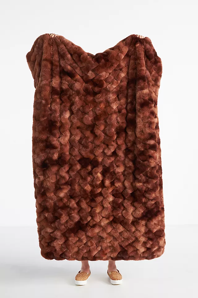 anthropologie.com | Luxe Faux Fur Throw Blanket