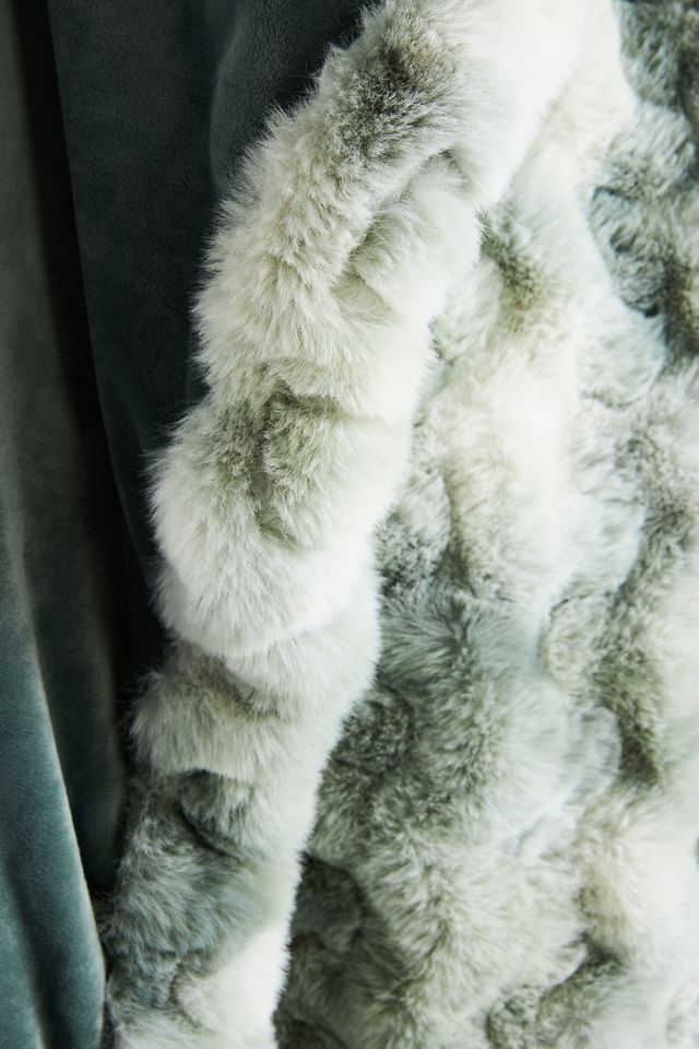 Luxe Faux Fur Throw Blanket #1