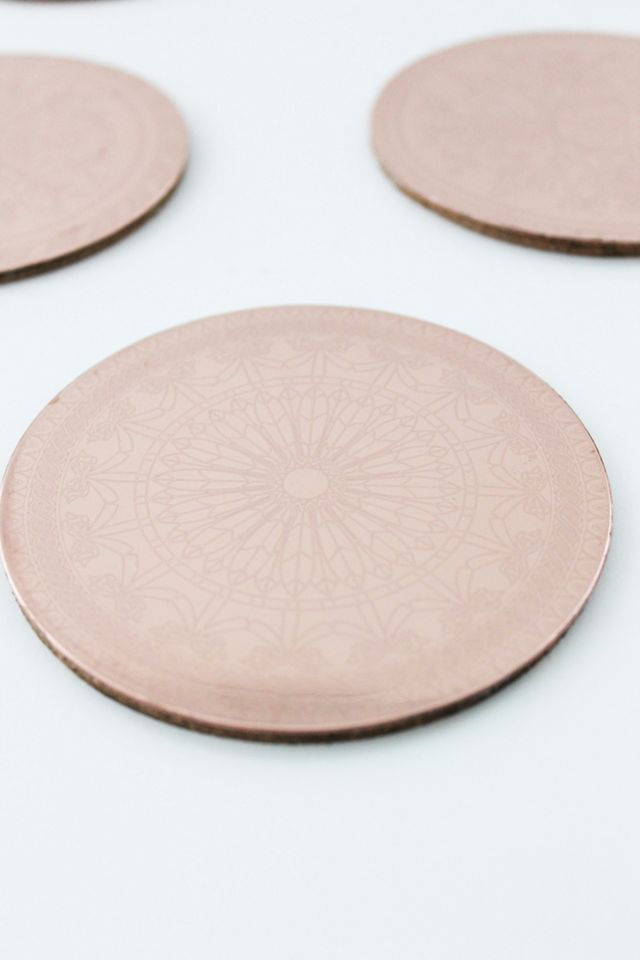 Coppermill Kitchen Vintage Inspired Copper Coasters, Set of 4 #1