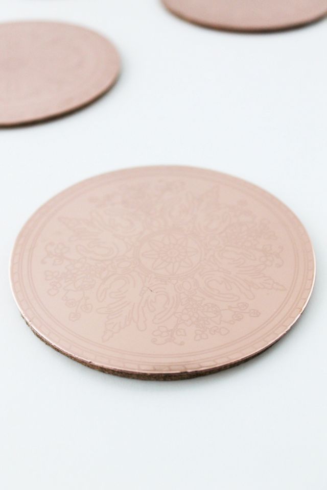 Coppermill Kitchen Vintage Inspired Copper Coasters, Set of 4 #3