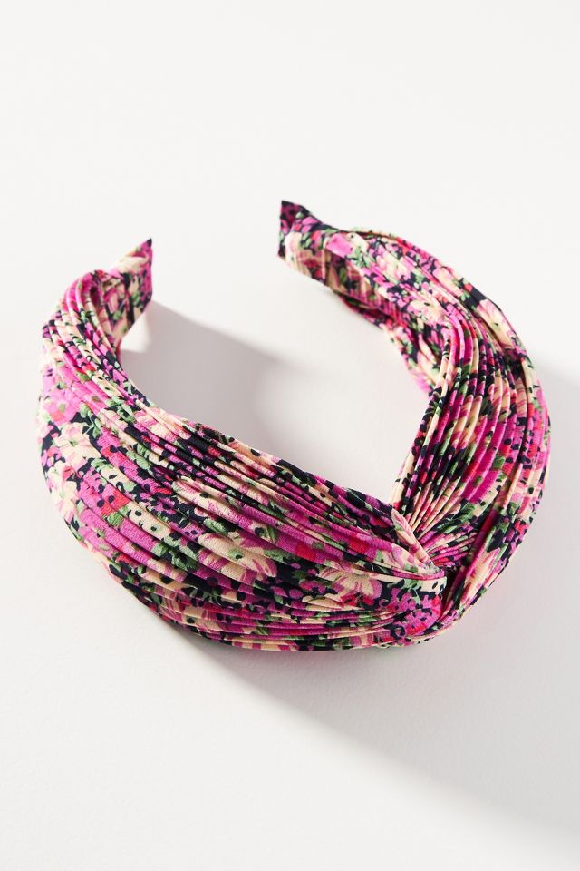 Floral Pleated Headband Anthropologie UK