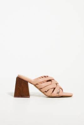 puffy woven sandals
