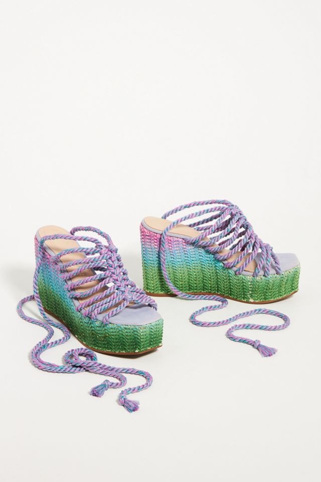 Jute Wedge Sandals #1