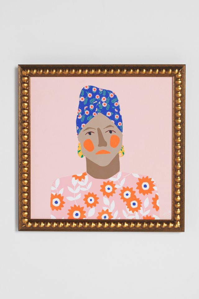 Girl With Headscarf Wall Art #1