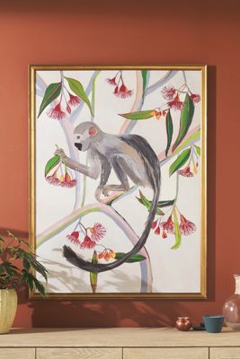 Monkey on Gum Tree Wall Art