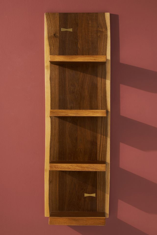 Prana Live-Edge Vertical Shelf #1